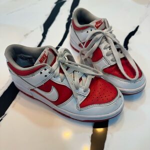 Nike Dunk Low - Red / White - Big Kids 3.5Y